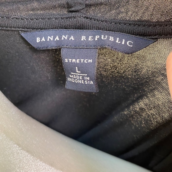 Banana Republic black stretch wrap dress size L - Picture 5 of 6